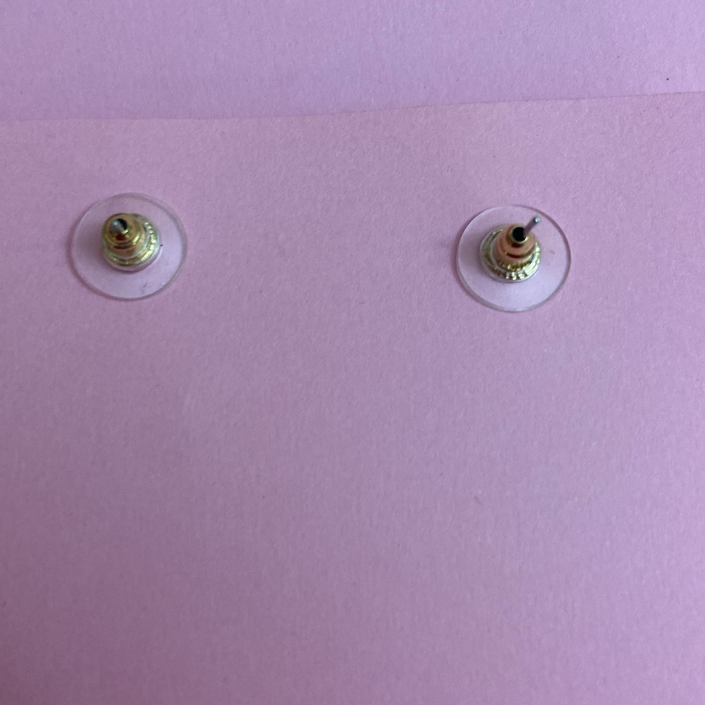 Vintage Y2K Martha Calvo AMI 14k Gold Plated Brass Dangling Stud Earrings - Picture 3 of 7